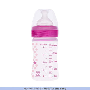 Chicco Well-Being 150 ml Feeding Plastic Bottle, Advanced Anti-Colic System, BPA Free, Hygienic Silicone Teat (Pink)
www.usmile.toys
