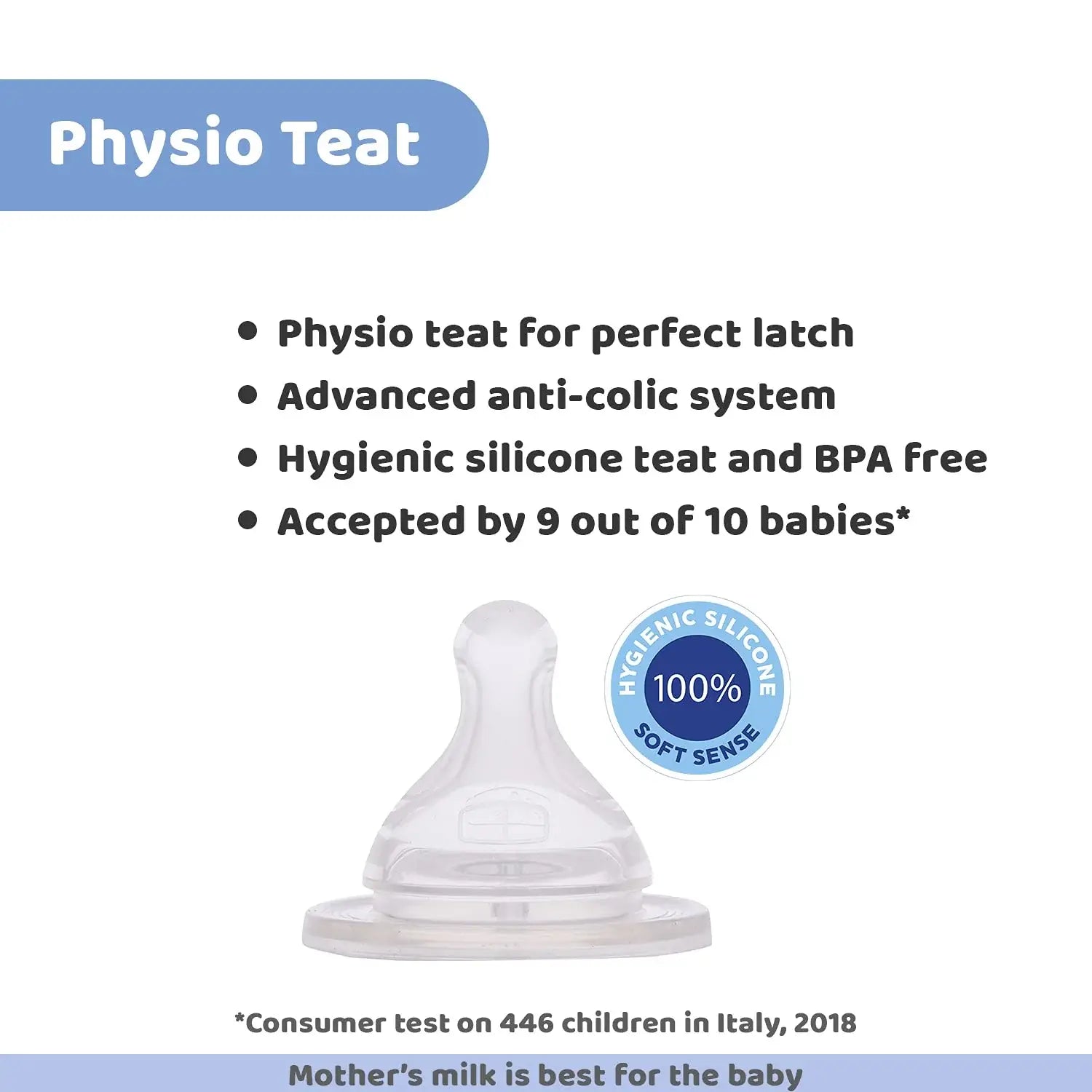 Chicco Well-Being 150 ml Feeding Plastic Bottle, Advanced Anti-Colic System, BPA Free, Hygienic Silicone Teat (Pink)
www.usmile.toys