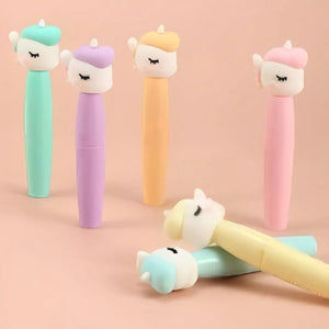 Brighten up notes with this fun featuring cute unicorn-shaped mini highlighters in various colors, designed for kids. Discover them at uSmile.toys." www.usmile.toys