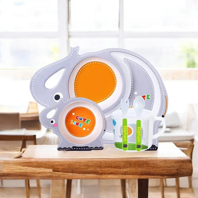 Elephant Kids Tableware Set: Cute cartoon elephant design for fun and healthy mealtimes. Perfect for toddlers and children.
www.usmile.toys