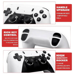 Advance AD-222 wireless game player system featuring an HDMI video game stick and a 2.4G wireless gamepad, designed for plug-and-play gaming on compatible displays. www.usmile.com
