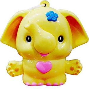 Cute yellow elephant musical toy designed for babies, easily hangable to provide soothing sounds and engaging entertainment. Ideal for newborns and infants, stimulating senses and encouraging playtime. www.usmile.com