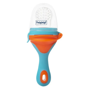 Hopop Silicone Food/Fruit Nibbler with Soft Mesh | Pacifier/Feeder for Infants & Baby | BPA Free | Snap Safety Lock Food Feeder with Protective Cover | Blue & Orange
www.usmile.toys