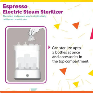 MEE MEE Advanced Espresso Electric Steam Baby Bottle Sterilizer Machine with 1 Year Warranty– Universal Sterilizer for Feeding Bottles: Plastic + Glass + Pacifiers + Breast Pump Parts
www.usmile.toys