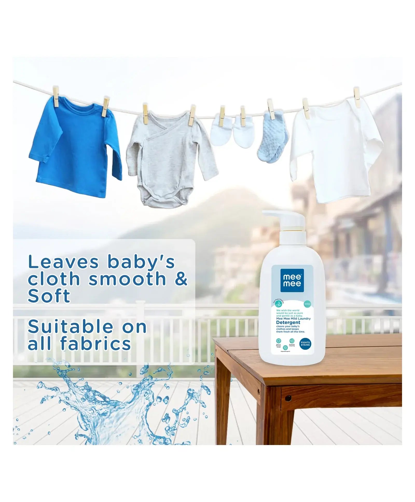 Mee Mee Mild Baby Liquid Laundry Detergent Bottle | 300 ml
www.usmile.toys
