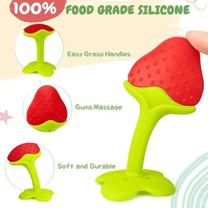 Mee Mee Silicone Teether Strawberry | Baby Teething Toys