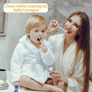 Mee Mee Tongue Cleaner for Baby | Cleaner Toothbrush with Silicone Scraper