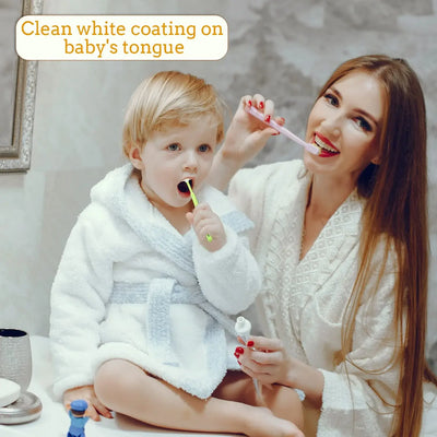 Mee Mee Tongue Cleaner for Baby | Cleaner Toothbrush with Silicone Scraper