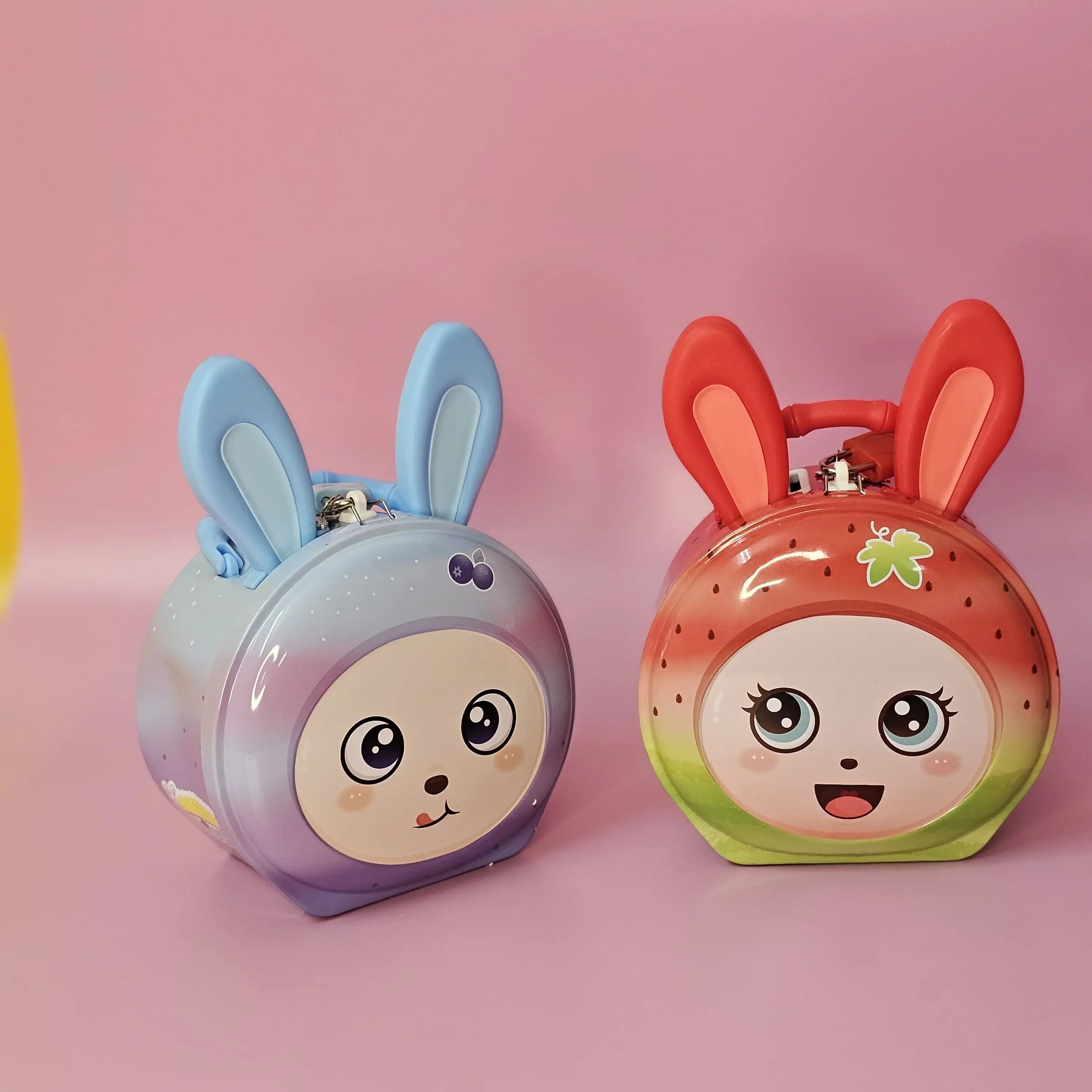 Adorable Bunny-Shaped Metal Money Box with Lock & Key – Fun & Secure Piggy Bank for Kids to Save Money | Perfect Return Gift for Birthdays, Parties & Special Occasions | Durable & Cute Design for Children’s Room Décor | Available at www.usmile.toys