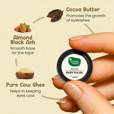 Mother Sparsh Natural Baby Kajal with Lead & Irritation Free | 5g