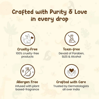 Mother Sparsh Cold Pressed Coconut Oil 200ml | Baby Skin & Hair Care