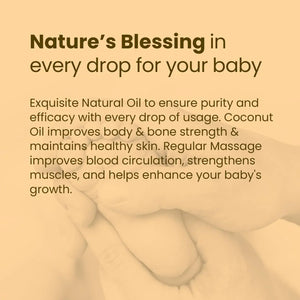 Mother Sparsh Cold Pressed Coconut Oil 200ml | Baby Skin & Hair Care