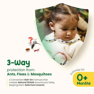 Mother Sparsh Natural Mosquito Repellent Fabric Roll-on for Babies-12ml