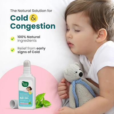 Mother Sparsh Natural Vapour Cold Relief Roll-On for Babies | 15ml
