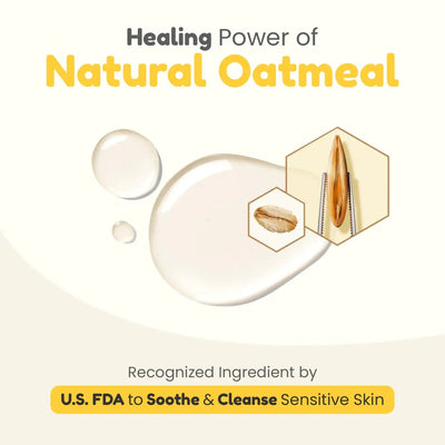 Mother Sparsh Simply Unscented Baby Wash Natural Oatmeal | 200ml