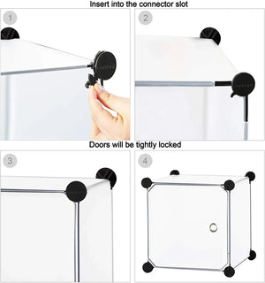 U Smile Toys children's modular closet (105x36x140 CM), ideal for organizing clothes and toys in a nursery or kid's room. www.usmile.toys