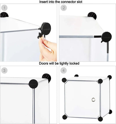 U Smile Toys children's modular closet (105x36x140 CM), ideal for organizing clothes and toys in a nursery or kid's room. www.usmile.toys