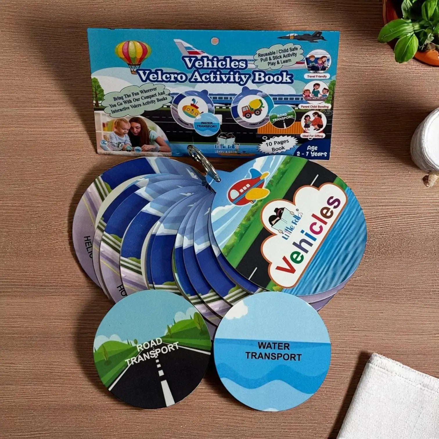 Vibrant preschool educational book showing concepts like "DIFFERENT" umbrellas and "DIRTY" child, perfect for interactive learning at home www.usmile.toys