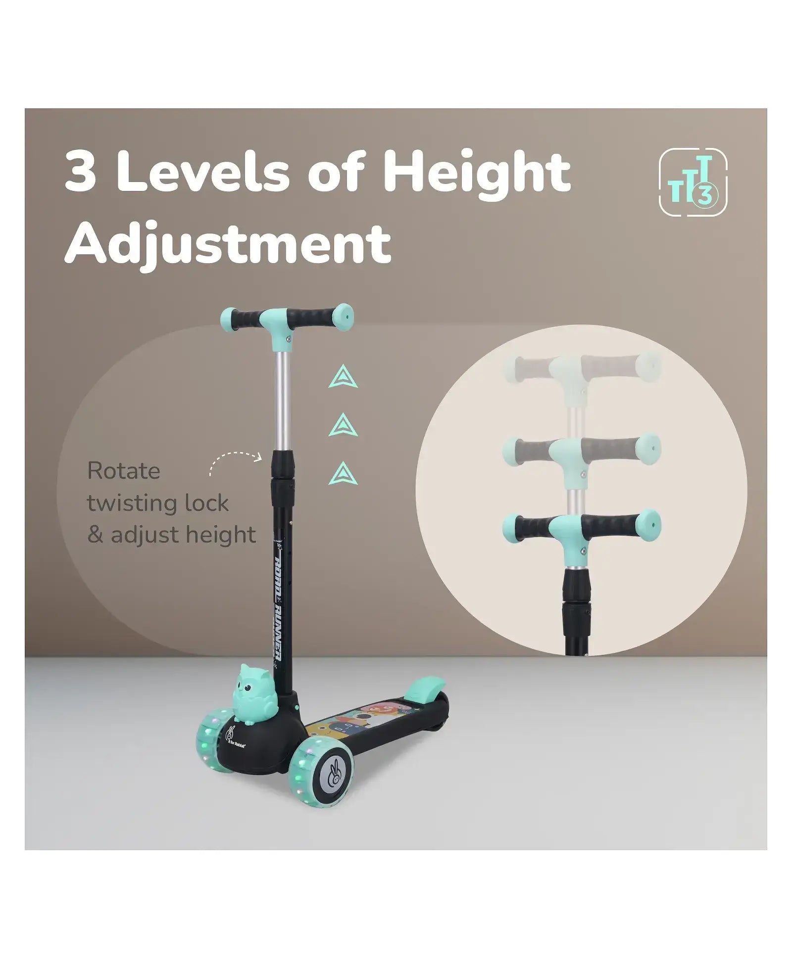 R for Rabbit Kids Scooter – Road Runner Safe & Stylish Ride