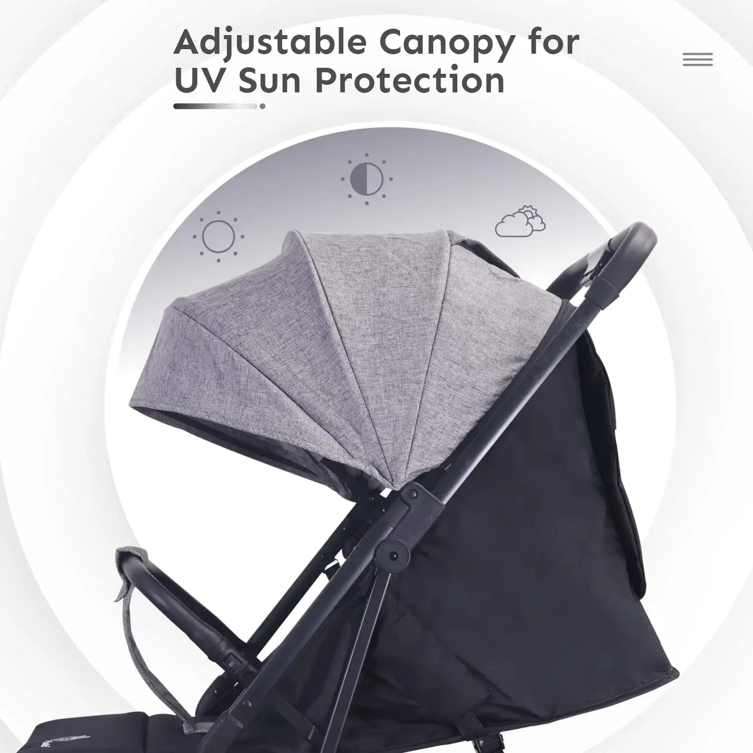 R for Rabbit Stroller | Pocket Air - Grey | Travel Friendly