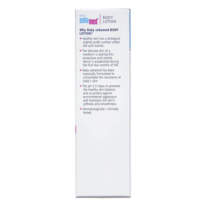 Sebamed Baby Body Lotion 50 ml|Ph 5.5|Camomile & Allantoin| Dermatalogically tested| Sensitive skin
