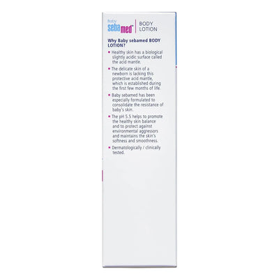 Sebamed Baby Body Lotion 50 ml|Ph 5.5|Camomile & Allantoin| Dermatalogically tested| Sensitive skin