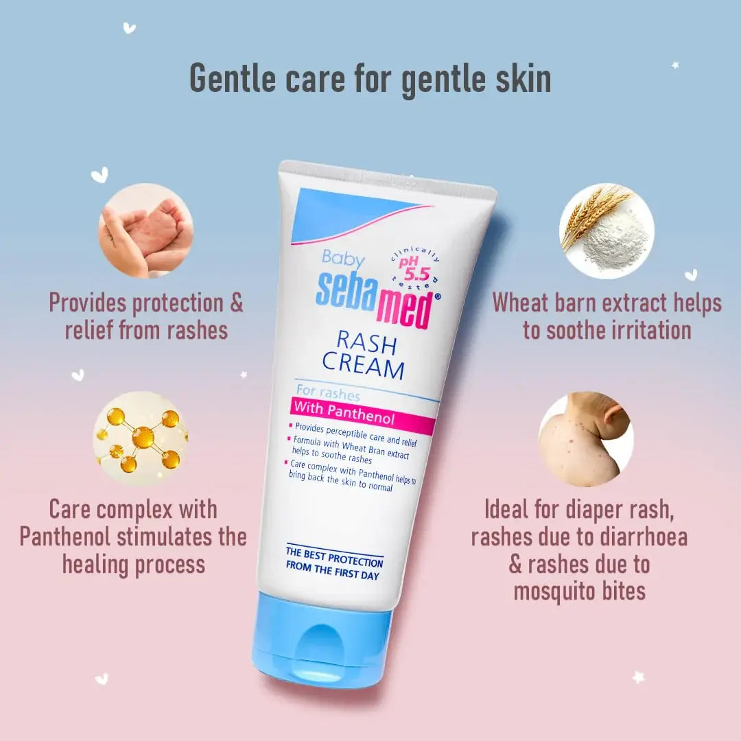 Sebamed Baby Rash Cream | Faster rash healing | 100 ml