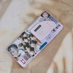 BTS Double End Magnetic Pencil Case with Torch & Calculator  www.usmile.toys