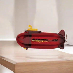 Submarine Water Bottle for Kids: Unique and stylish plastic drinking bottle shaped like a submarine. Fun for children.

www.usmile.toys