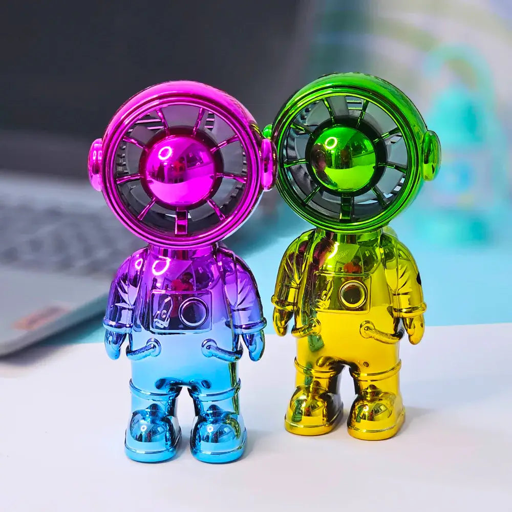 Mini Fan for Kids - Astronaut Galaxy Rechargeable Robot Fan