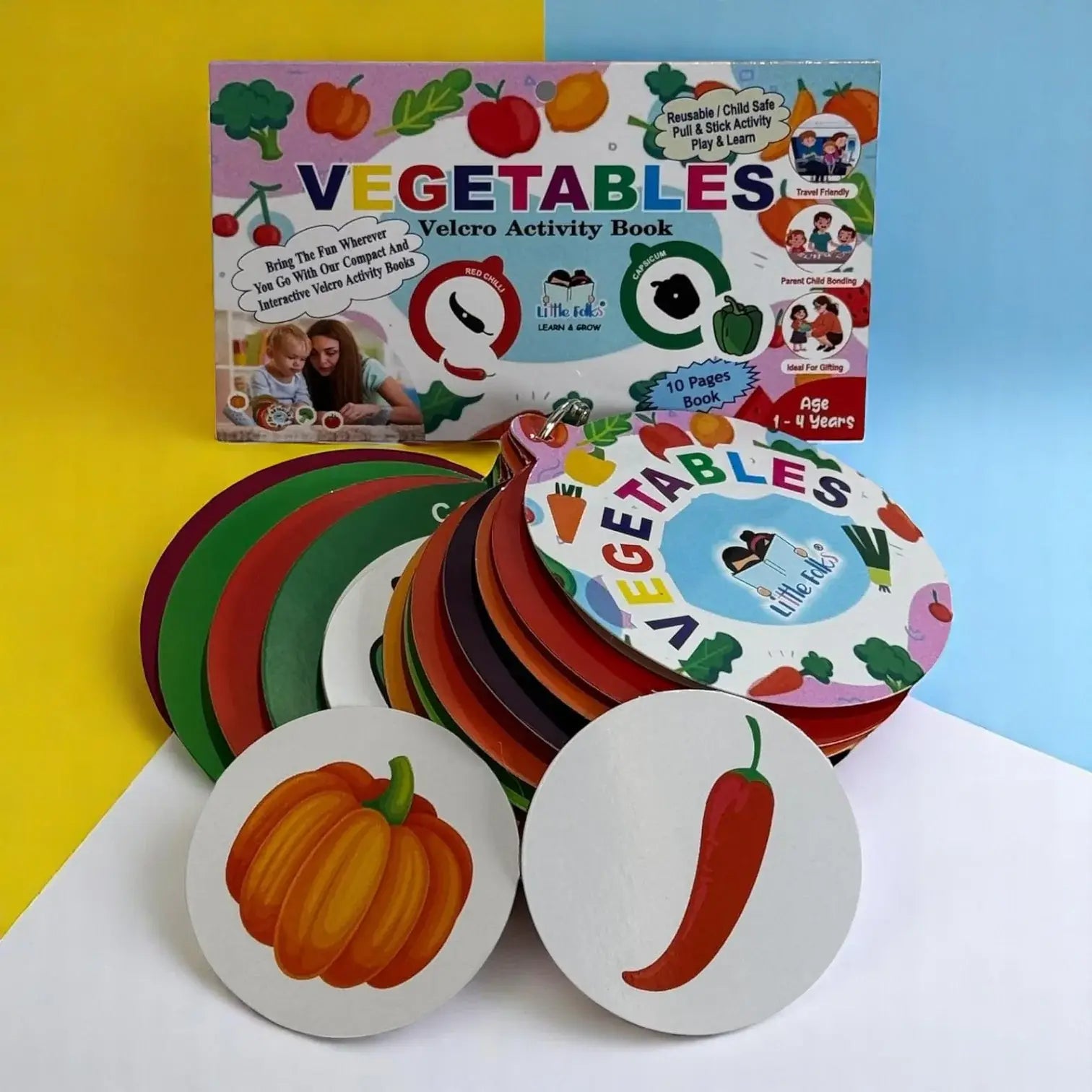 Engaging preschool learning activity book with round, detachable pages illustrating opposites, designed for hands-on learning www.usmile.ttoya