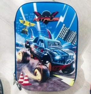 "Boys Monster Truck Silicone Pencil Pouch | uSmile.toys" www.usmile.toys