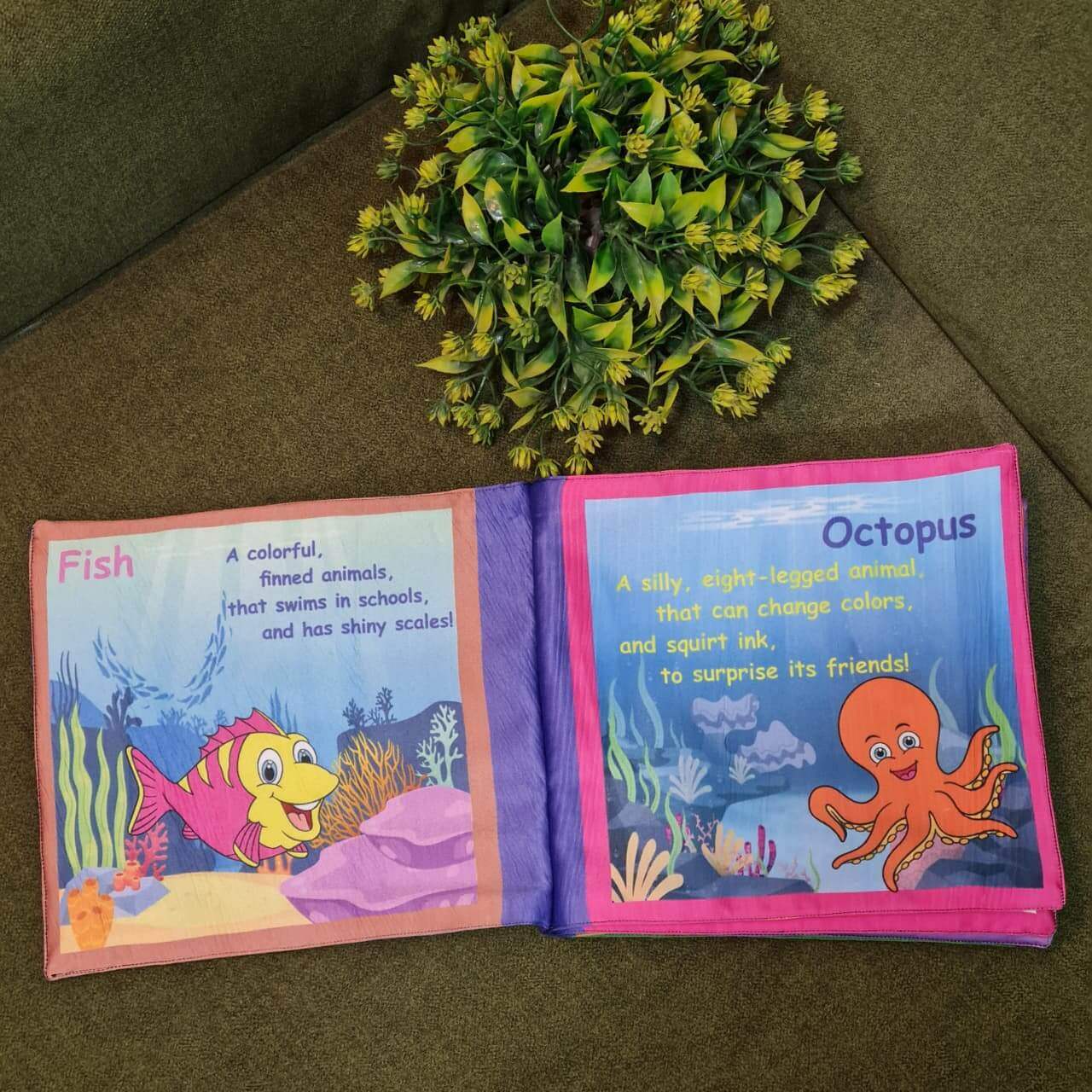 Introduce your little one to a world of fun learning with this colorful Learning toy for kids&nbsp;. Designed to be soft, safe, and interactive, this cloth book helps children learn new concepts while enjoying playtime.