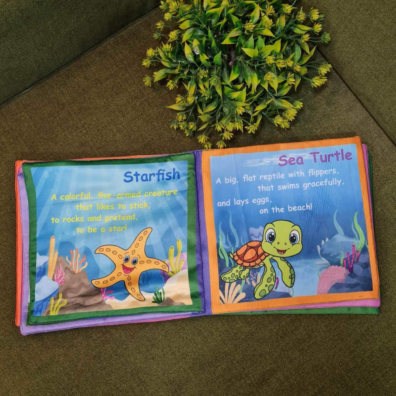 Introduce your little one to a world of fun learning with this colorful Learning toy for kids&nbsp;. Designed to be soft, safe, and interactive, this cloth book helps children learn new concepts while enjoying playtime.