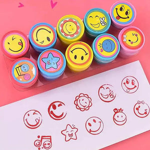 Emoji Stamps for Kids (10 Pcs): Smiley face and various emoji designs for fun crafting and decorating.
www.usmile.toys