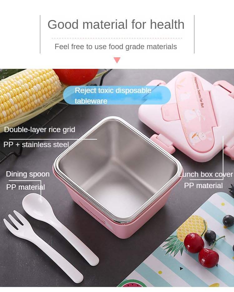 Stainless Steel Lunch Box - Insulated SS Kids Lunch Box
